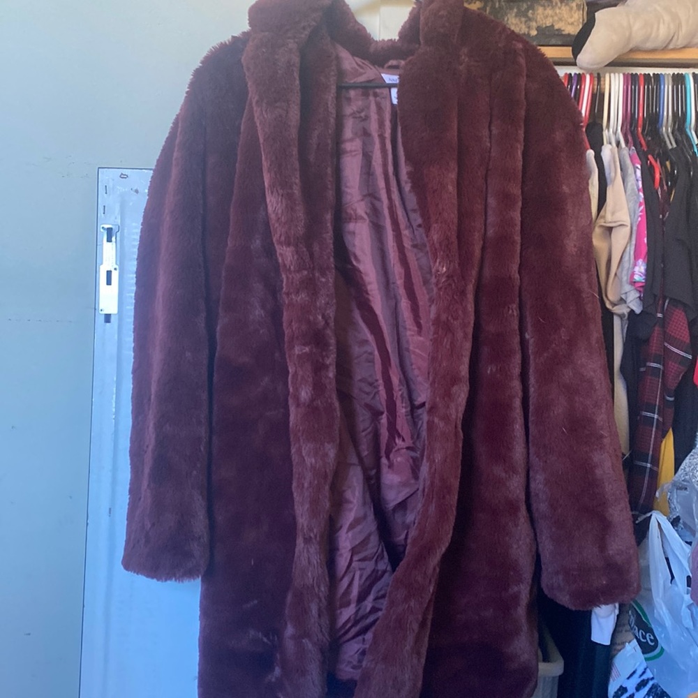 Faux Fur Nine West Coat